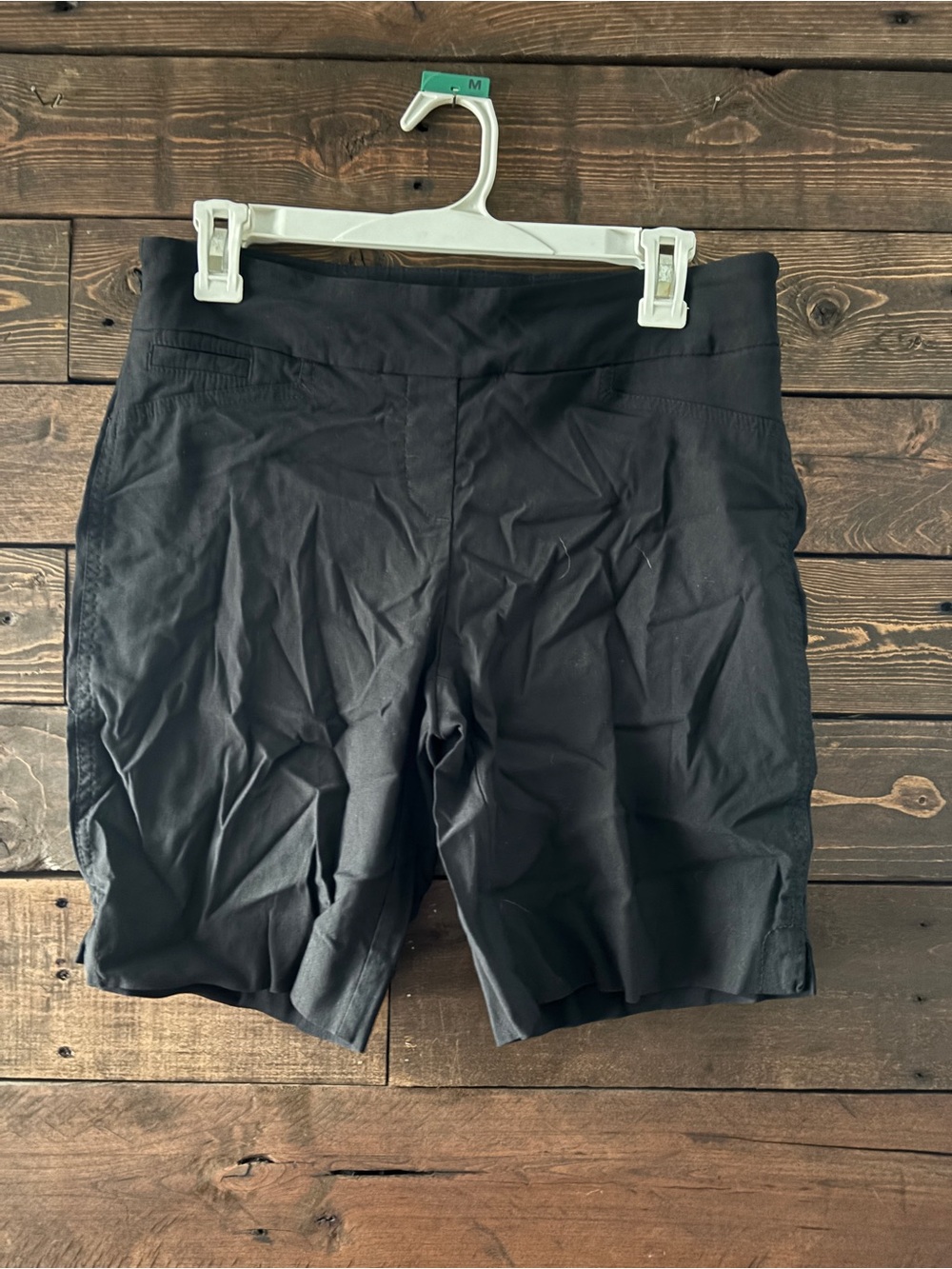 Hilary Radley black stretch shorts